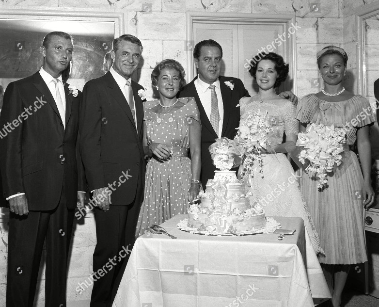 Cary Grant at Cubby Broccoli and Dana Wilson wedding in Las Vegas