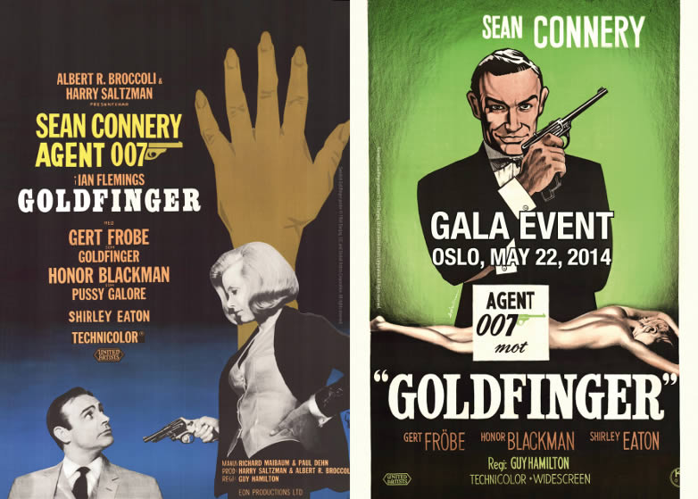 Goldfinger event Oslo poster