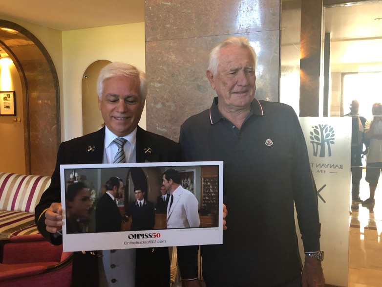 Jose Diogo reunited with George Lazenby