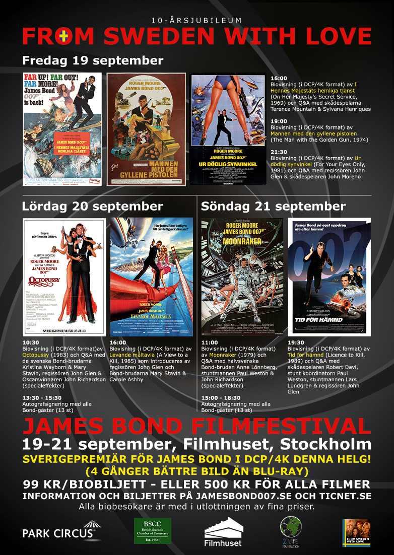 James Bond film festival Stockholm Sverige