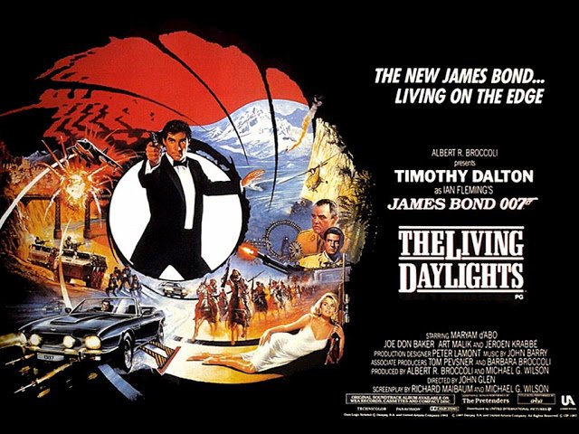 The Living Daylights UK quad poster