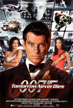 US one sheet poster for Tomorrow Never Dies (1997)