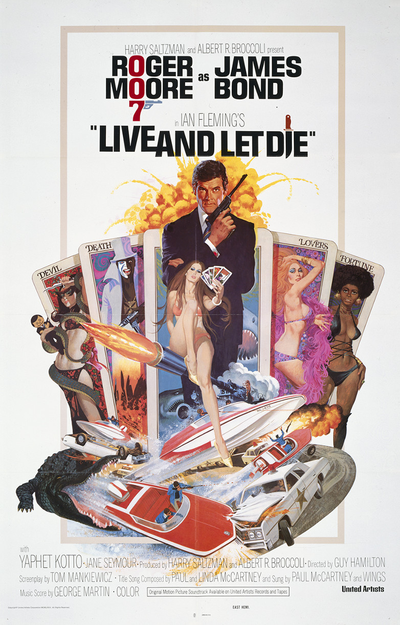 US one sheet poster for Live and Let Die (1973)