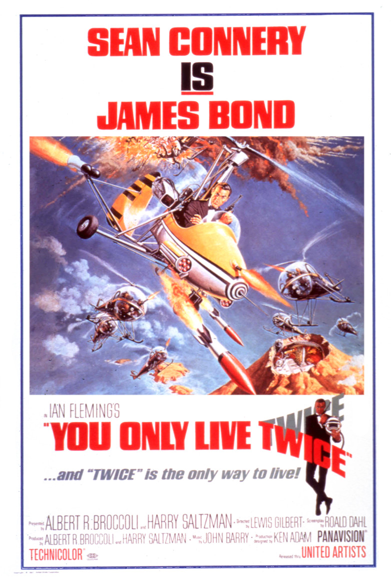 US One sheet poster for You Only Live Twice (1967)