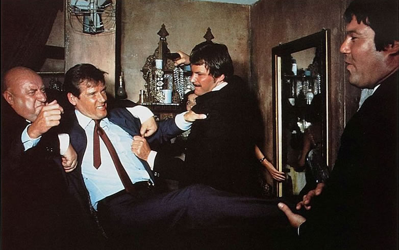 Rocky Taylor with Roger Moore on The Man with the Golden Gun