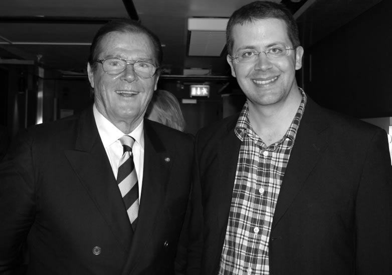Anders Frejdh and Roger Moore