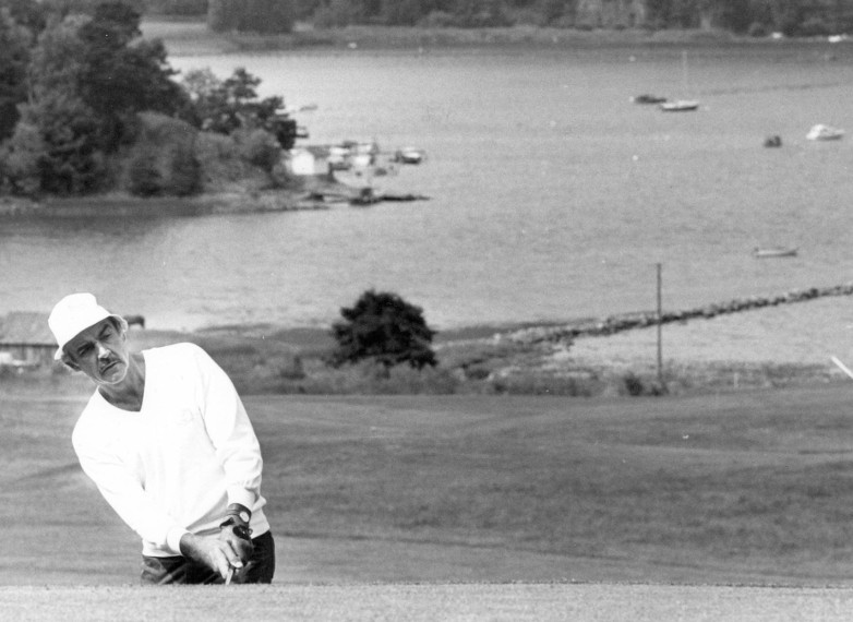 Sean Connery ashes golf course Scotland