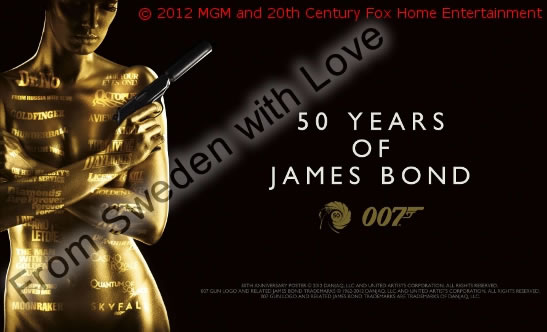 50 years of Bond poster