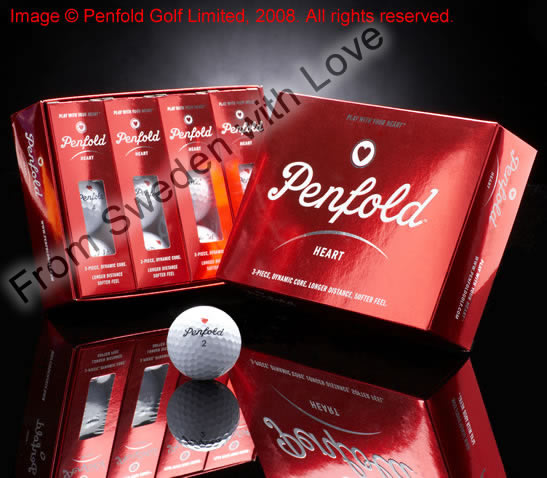 Penfold Heart golf balls collectors set
