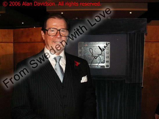 Roger Moore limited edition canvas print