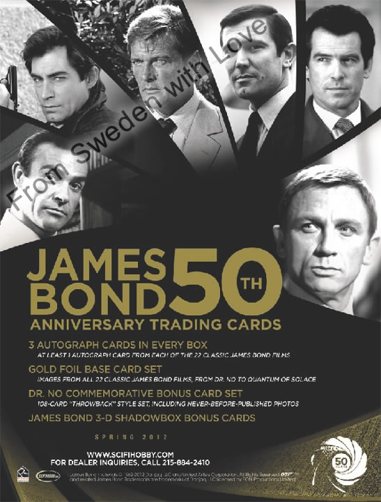 Bond 50th trading cards rittenhouse