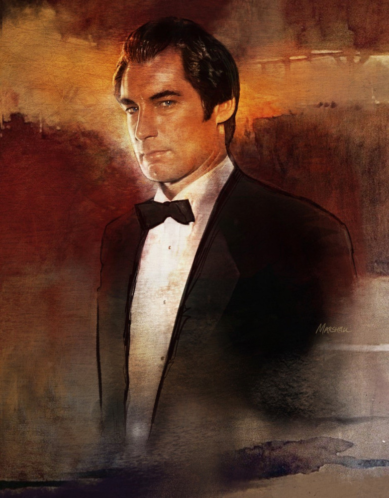 Timothy Dalton as James Bond by Jeff Marshall